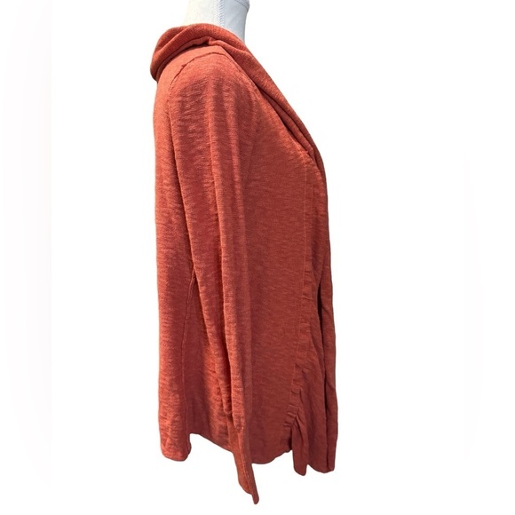 Free People | Orange Snap Drape Front Cardigan (S) - Picture 4 of 8